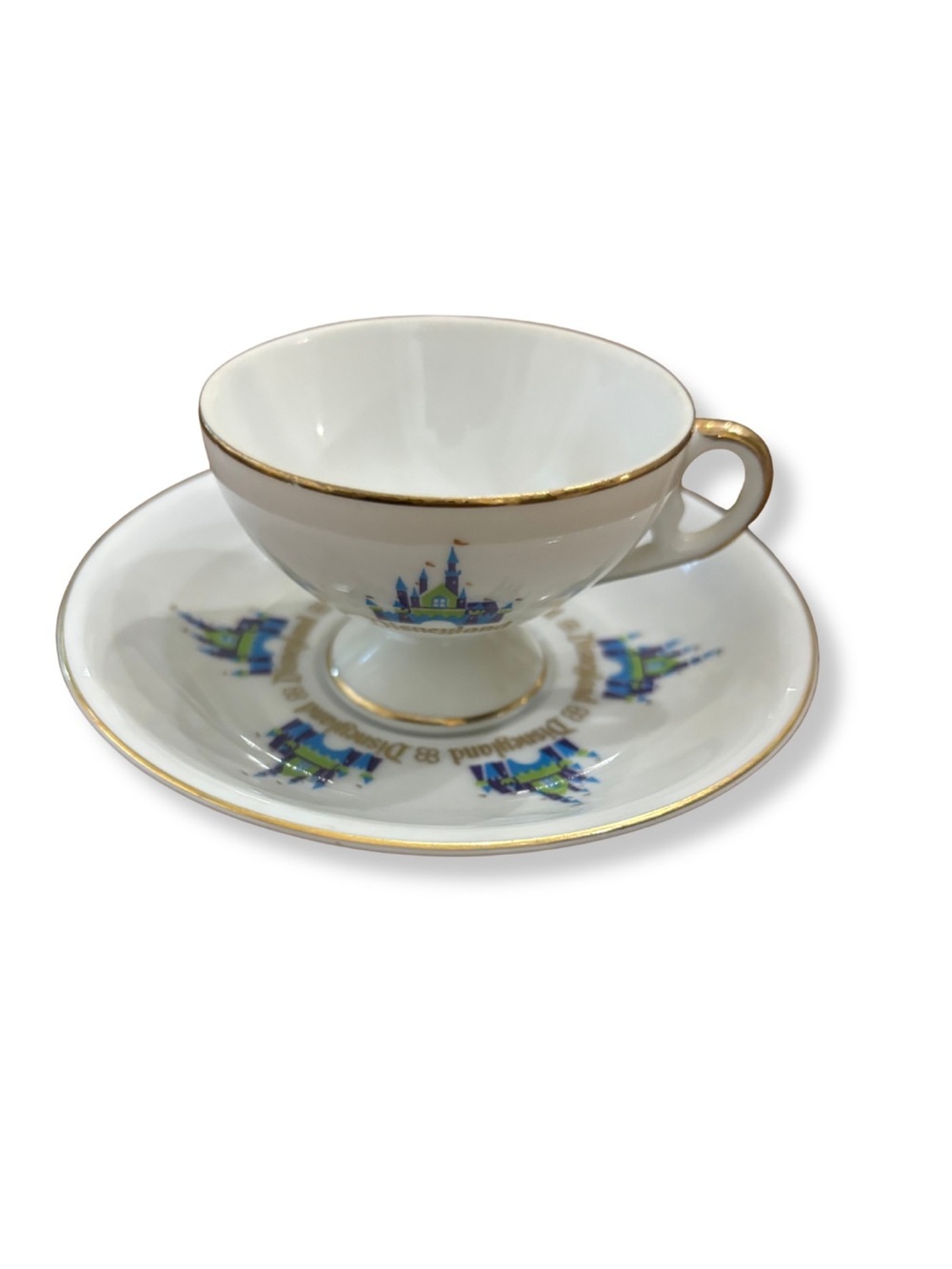 Vintage Walt Disney Productions Japan Mini Tea Cup & Saucer Set - Picture 2 of 7